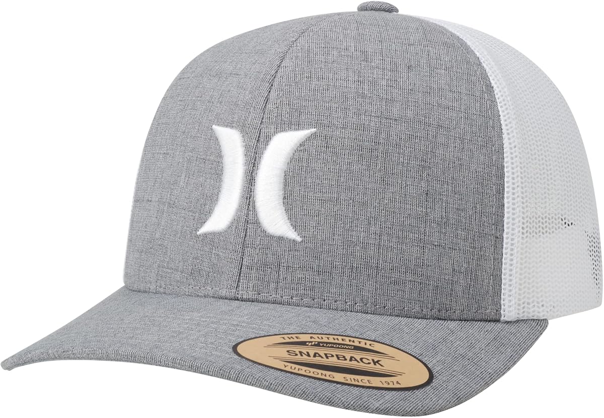 Hurley Gorra Trucker Cap Del Mar con panel de malla y broche trasero para hombre | La construcción liviana y transpirable se mantiene en su lugar para correr, patinar o practicar deportes, agrega un gran toque al estilo informal cotidiano.