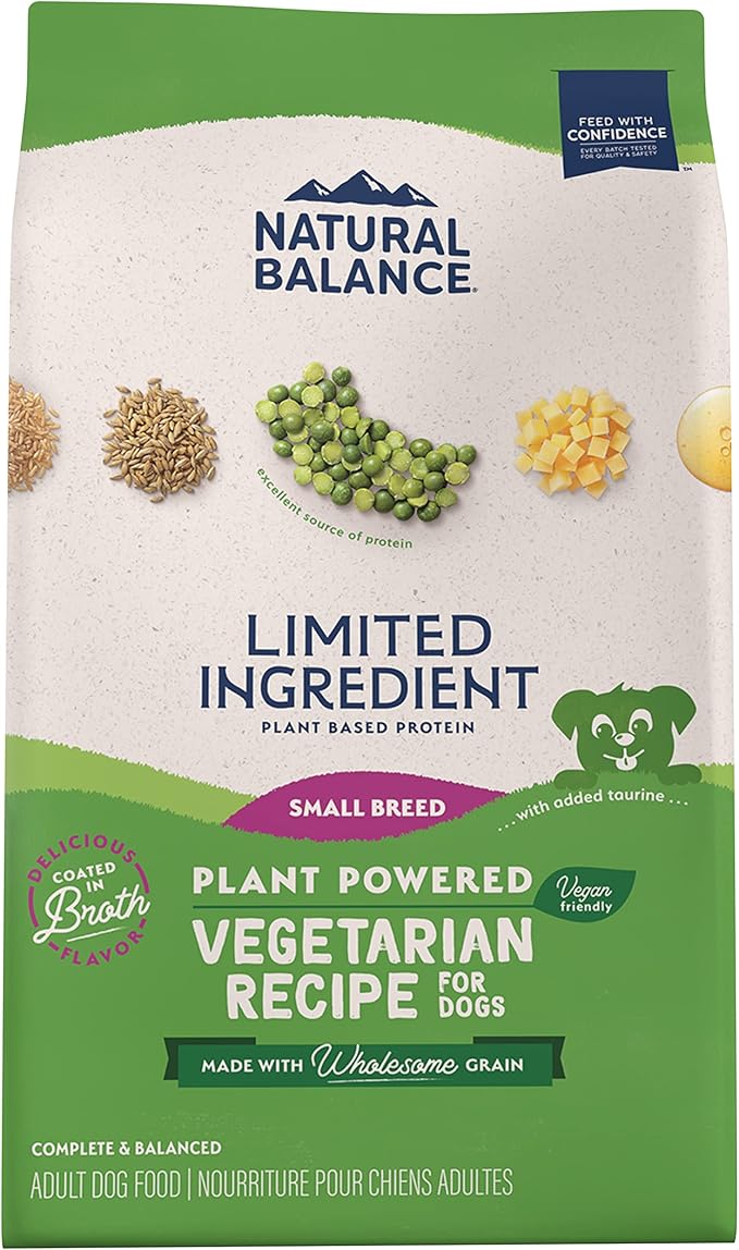 Natural Balance Limited Ingredient Small Breed Adult Dry Dog Food with Vegan Plant