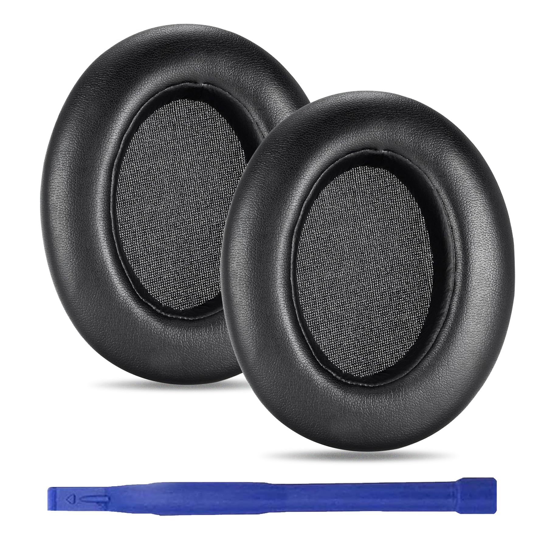 umvowuxa WH-XB910N Replacement Earpads for Sony WH-XB910N Headphones - Noise Canceling Protein Leather Ear Cushions with Mesh & Buckle, Compatible
