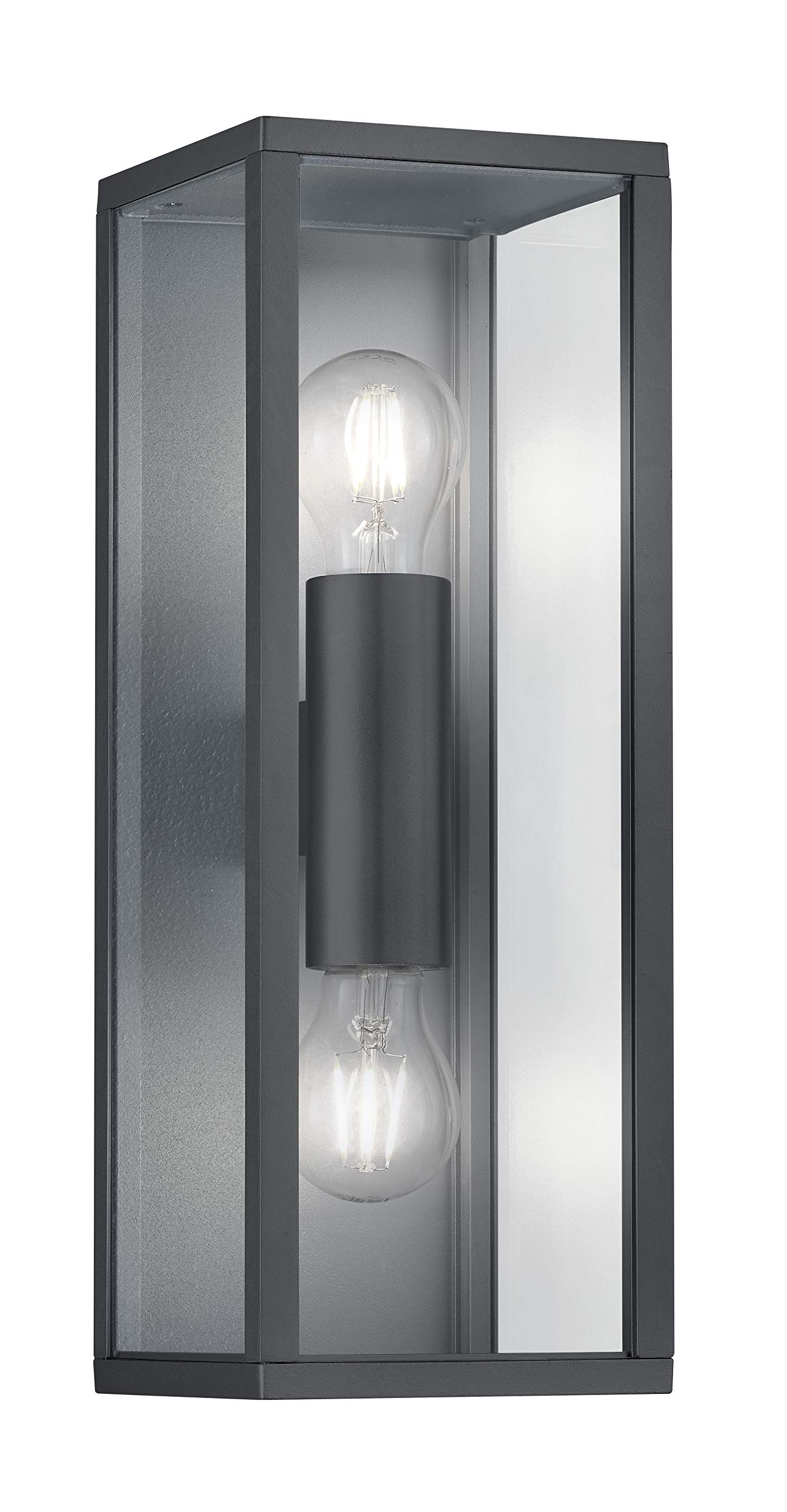 Trio Leuchten Außen Wandleuchte Garonne 201860242, Aluminium Druckguss Anthrazit, exkl. 2x E27