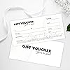 x25 Blank Gift Voucher Coupon Card Certificate For Business Shops Events & Occasions
