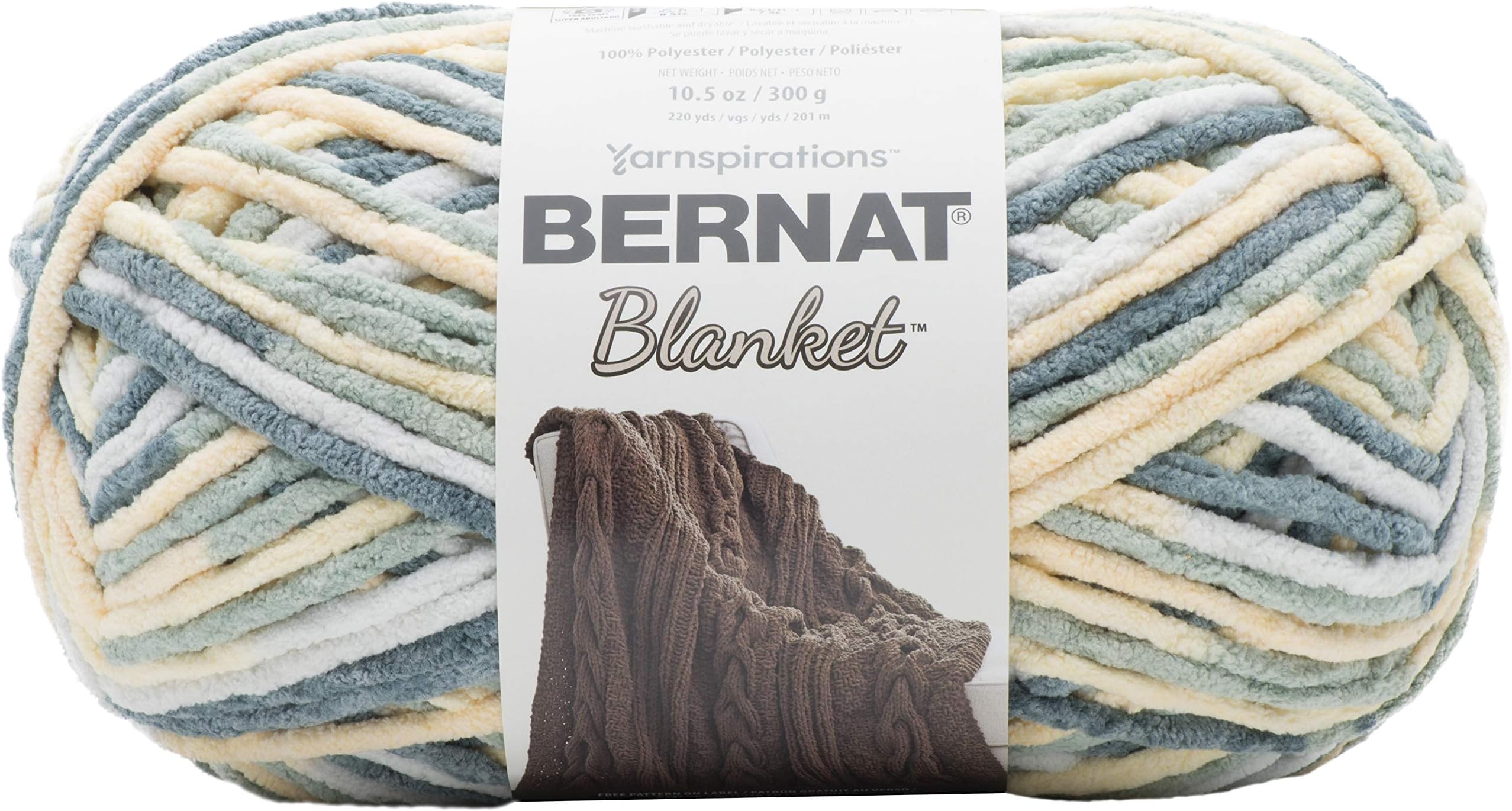 Bernat Baby Blanket Yarn (300g/10.5 oz) Seafoam