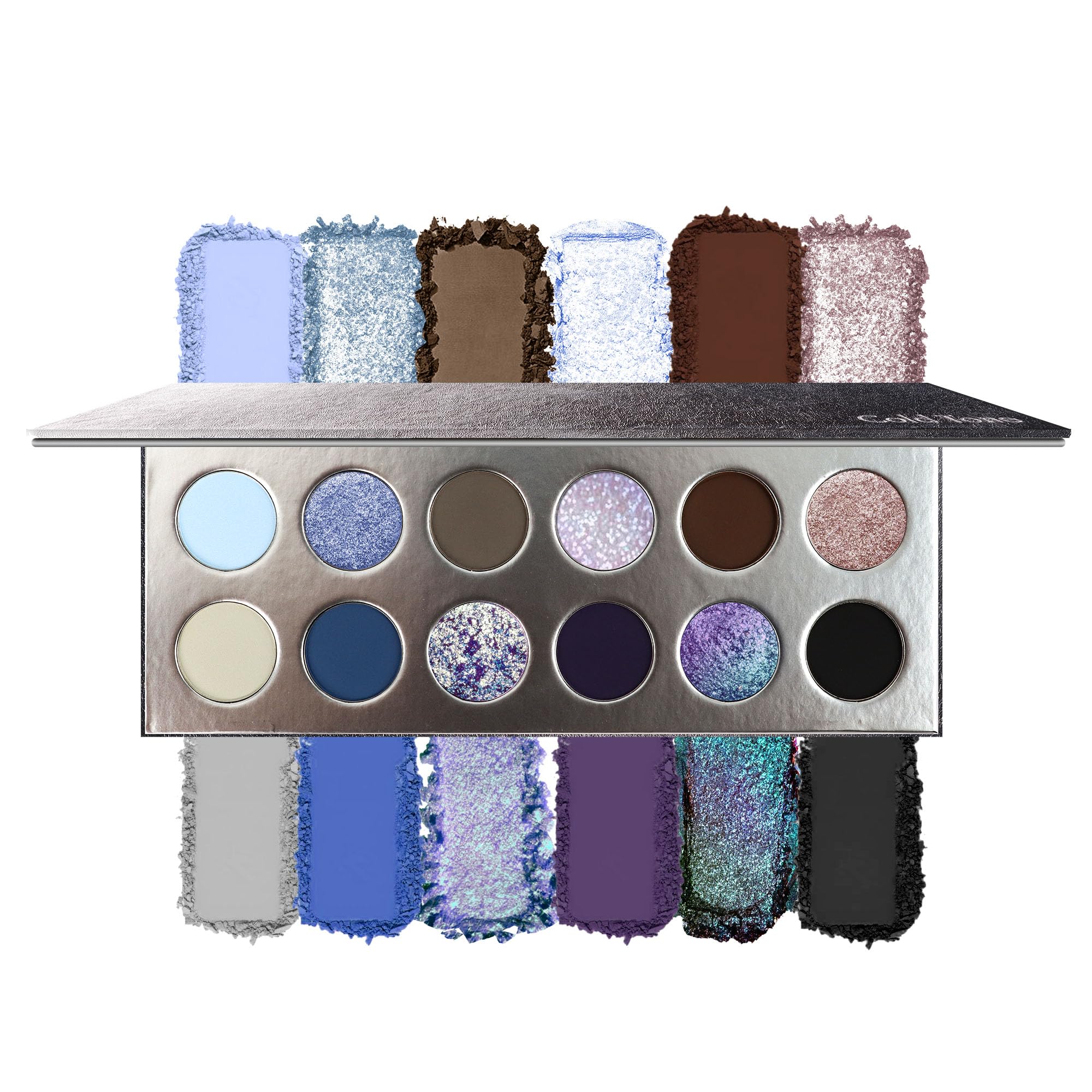 Professional Super Shiny 12 Color Eyeshadow Palette, Multichrome Chameleon Eyeshadow Makeup, Sparkle Duochrome & Matte Eye Shadow,Long Lasting,Easily Blendable,Highly Pigmented, Vegan