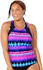 Swimsuits For All Womens Chlorine Resistant High Neck Racerback Tankini Top Plus