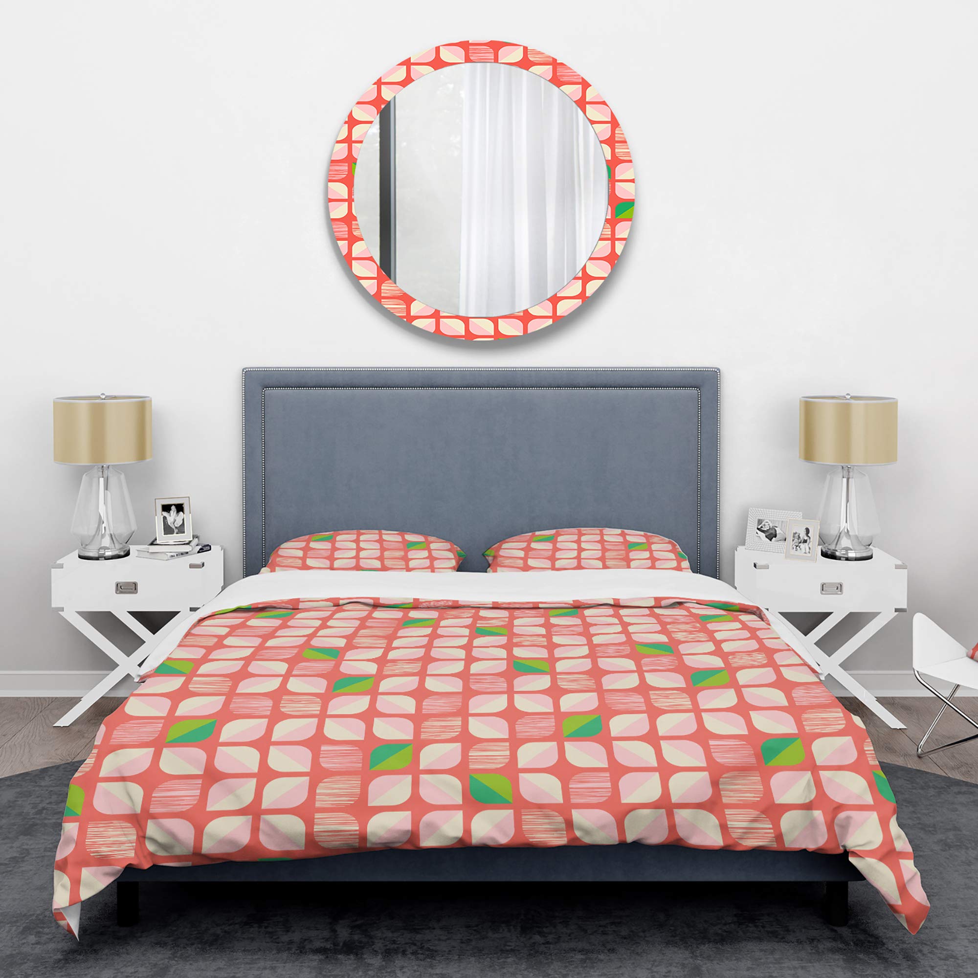 Parure de lit géométrique pour transformer votre chambre en suite vintage