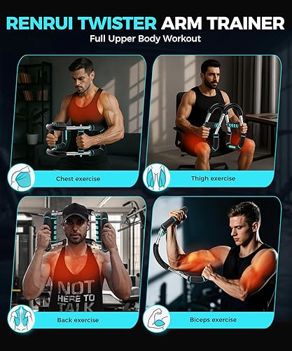 Miniatura 4 de Twister - Entrenador de brazo ajustable, 5 niveles de resistencia (40-130 libras), equipo de entrenamiento de pecho y brazo para hombres y mujeres,
