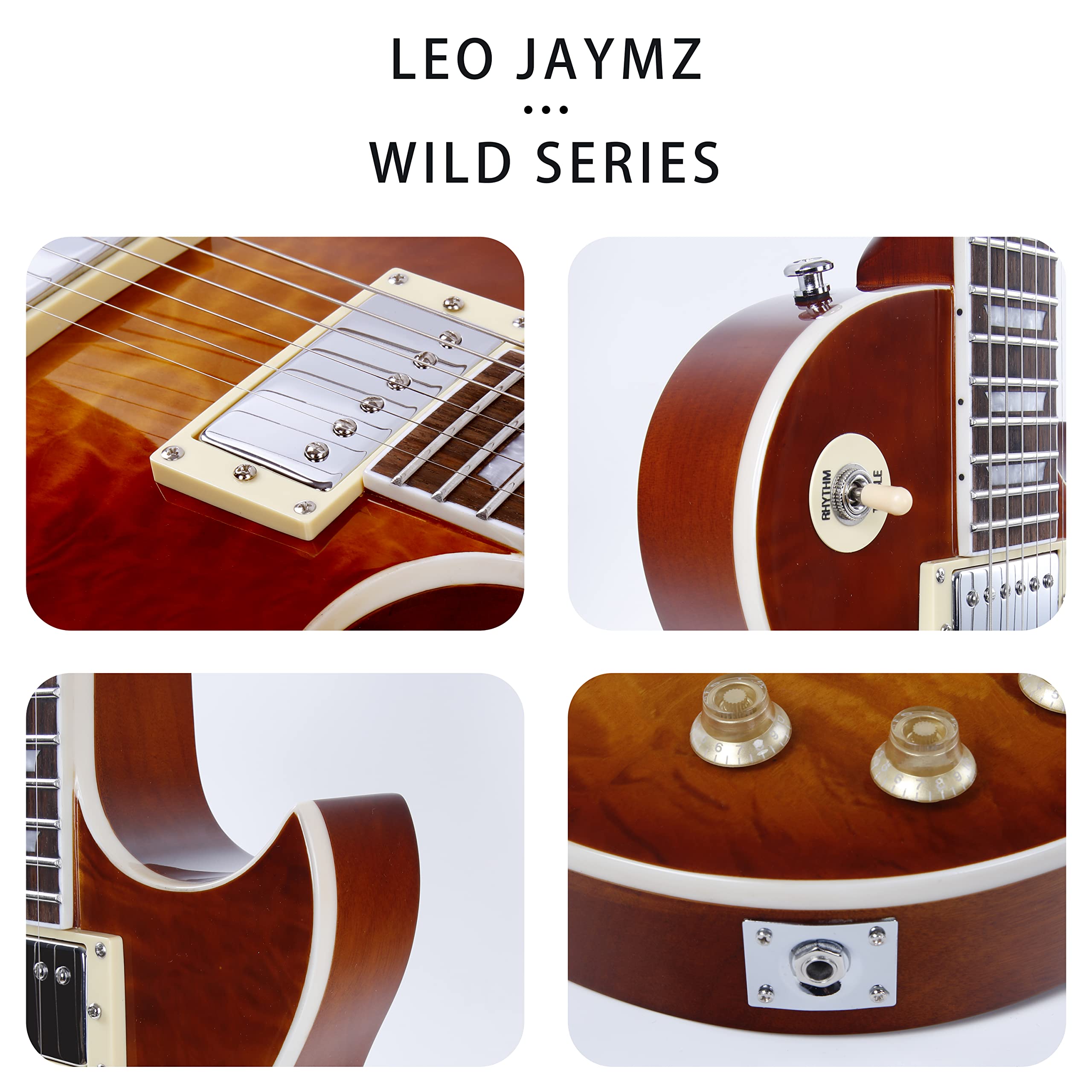 Buy Leo Jaymz 39” Deluxe Series Electric Guitar Les PaulStyle