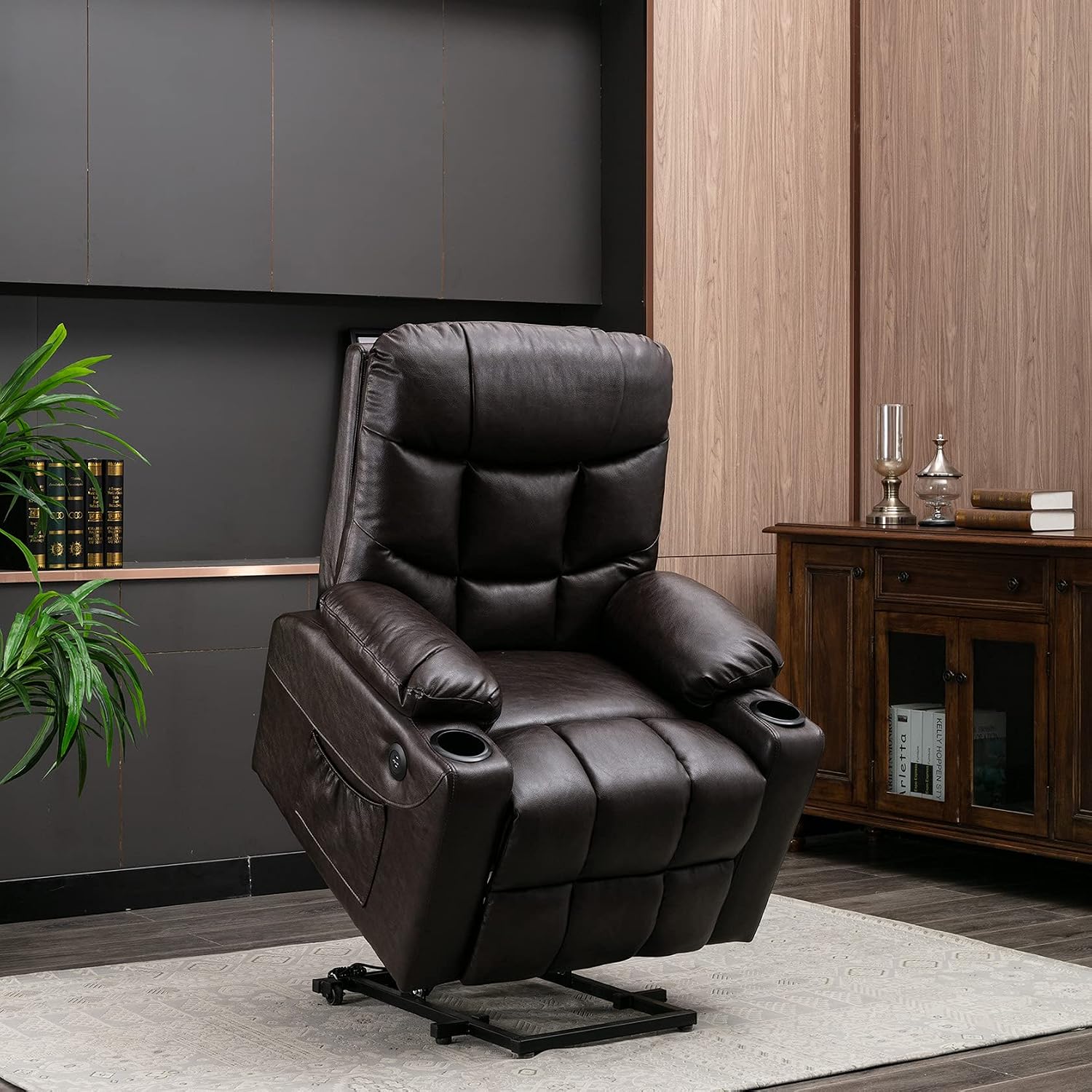 Infinite Position Lift Chair Power Lift Recliners for Elderly Single Sofa Reading Chair Electric Massage Recliner Home Theater Seat for Living Room