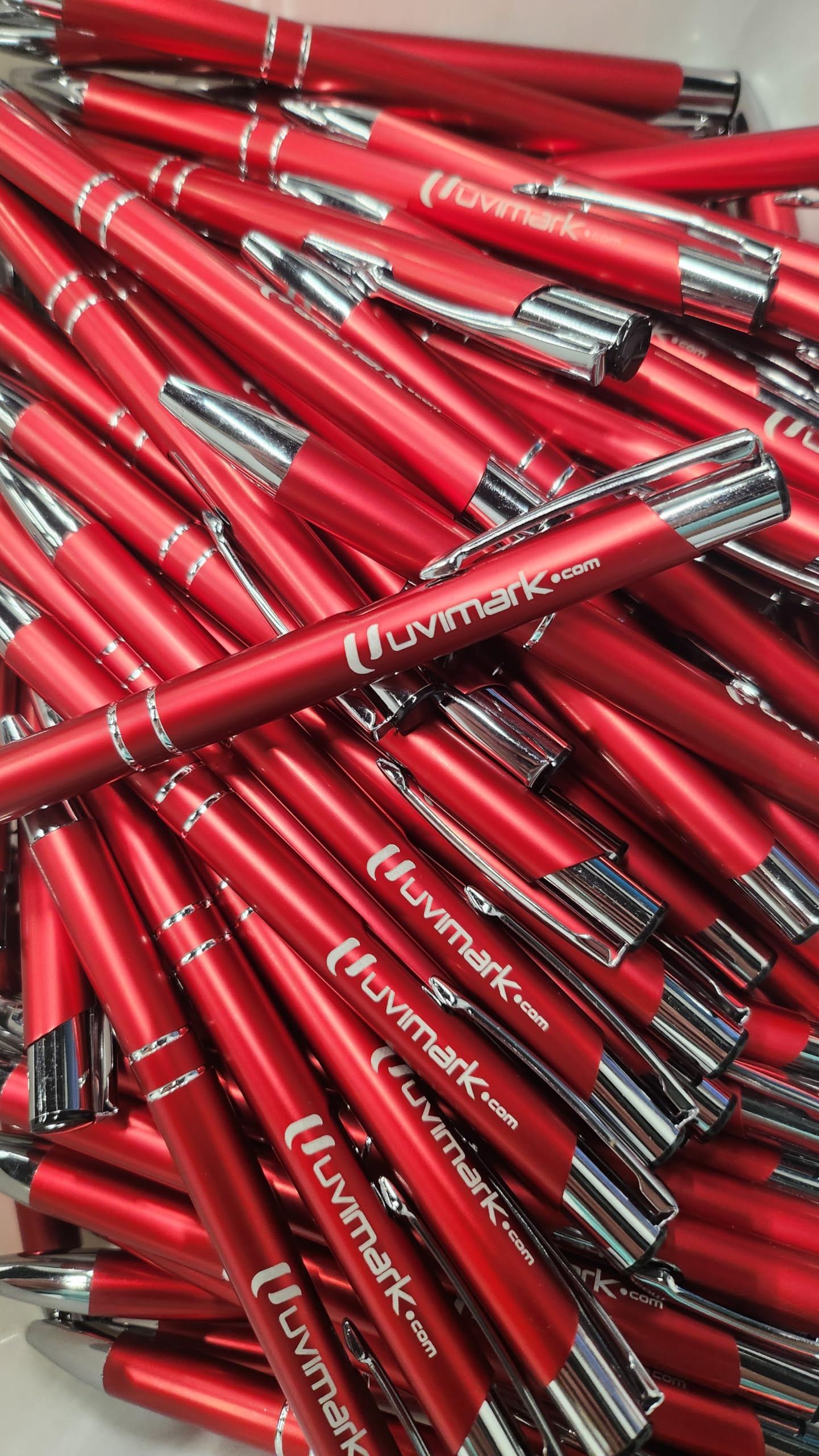 Uvimark | 100 Bolígrafos Personalizados | Artículos publicitarios | Merchandising | Regalos de Empresa | Detalles de Boda | Bolígrafos Personalizables