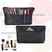 Vista 8 de BeeGreen Bolsas de lona con iniciales, regalo de cumpleaños personalizado para mujer, monograma bordado con mango de cuero