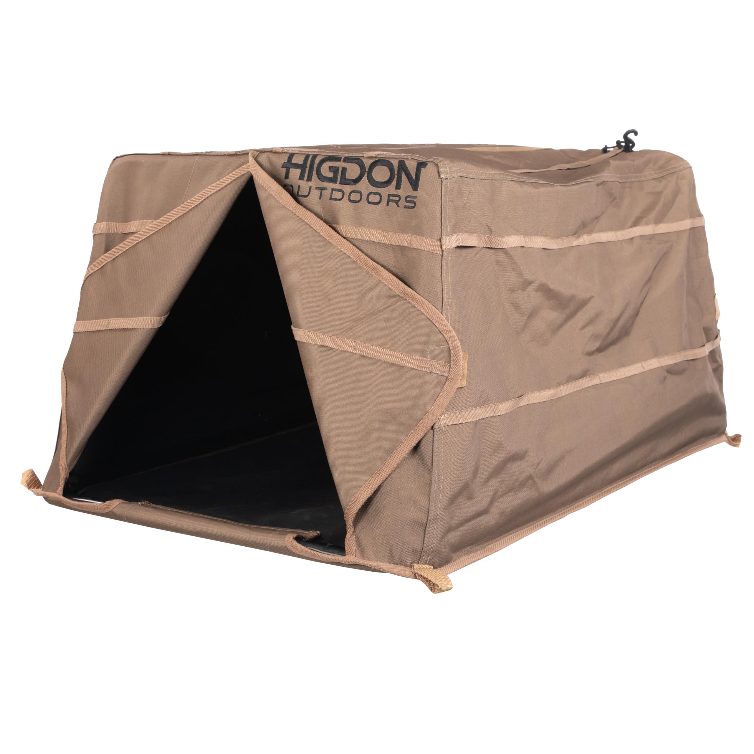 Higdon Outdoors Quick Draw Dog Blind (Dirt) | Perfect Transportable Dog Blind | Weather Proof Blind with Pin Free Rapid Deployment.