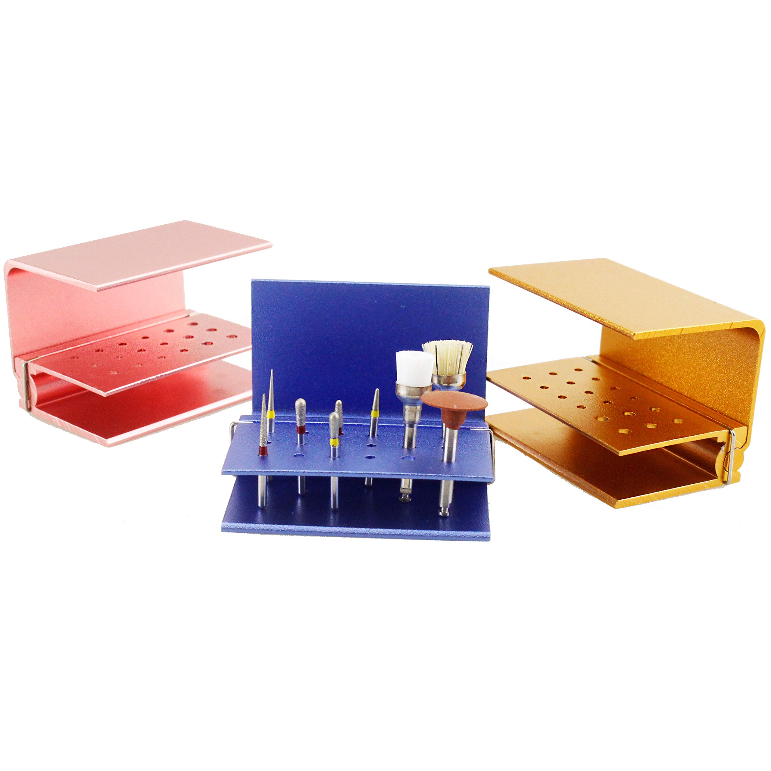 3 pcs New FG RA Burs Drill Holder/Bur Block Case Autoclavable Sterilizable