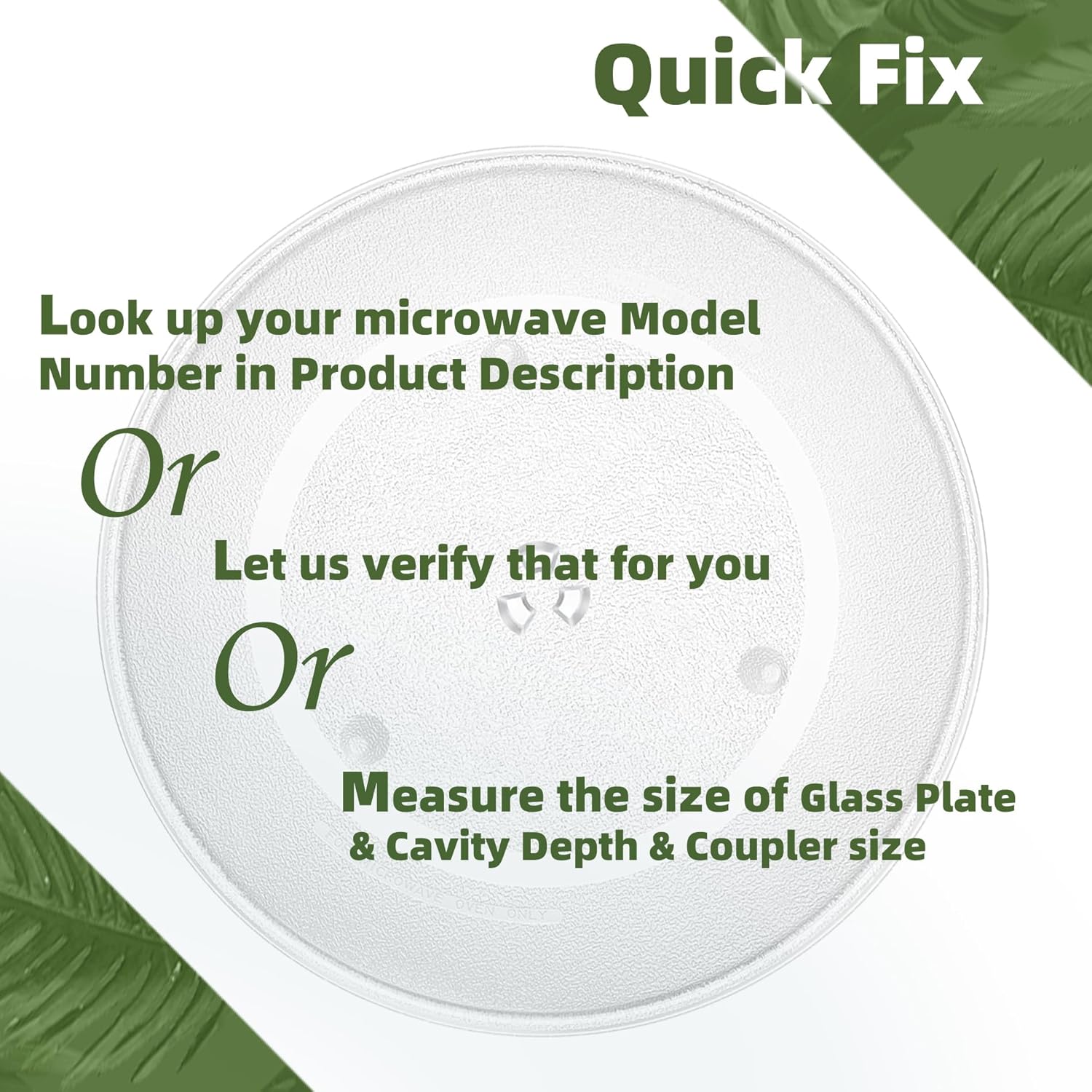 16.5" Microwave Turntable Plate for Panasonic Microwave Compatible with Part # A06014M00AP F06014M00AP 16 1/2 inch Panasonic Microwave Glass Plate