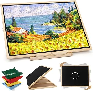 Ancaixin Foldable Puzzle Board 1500 Pieces, Rotating & Tilting Jigsaw
