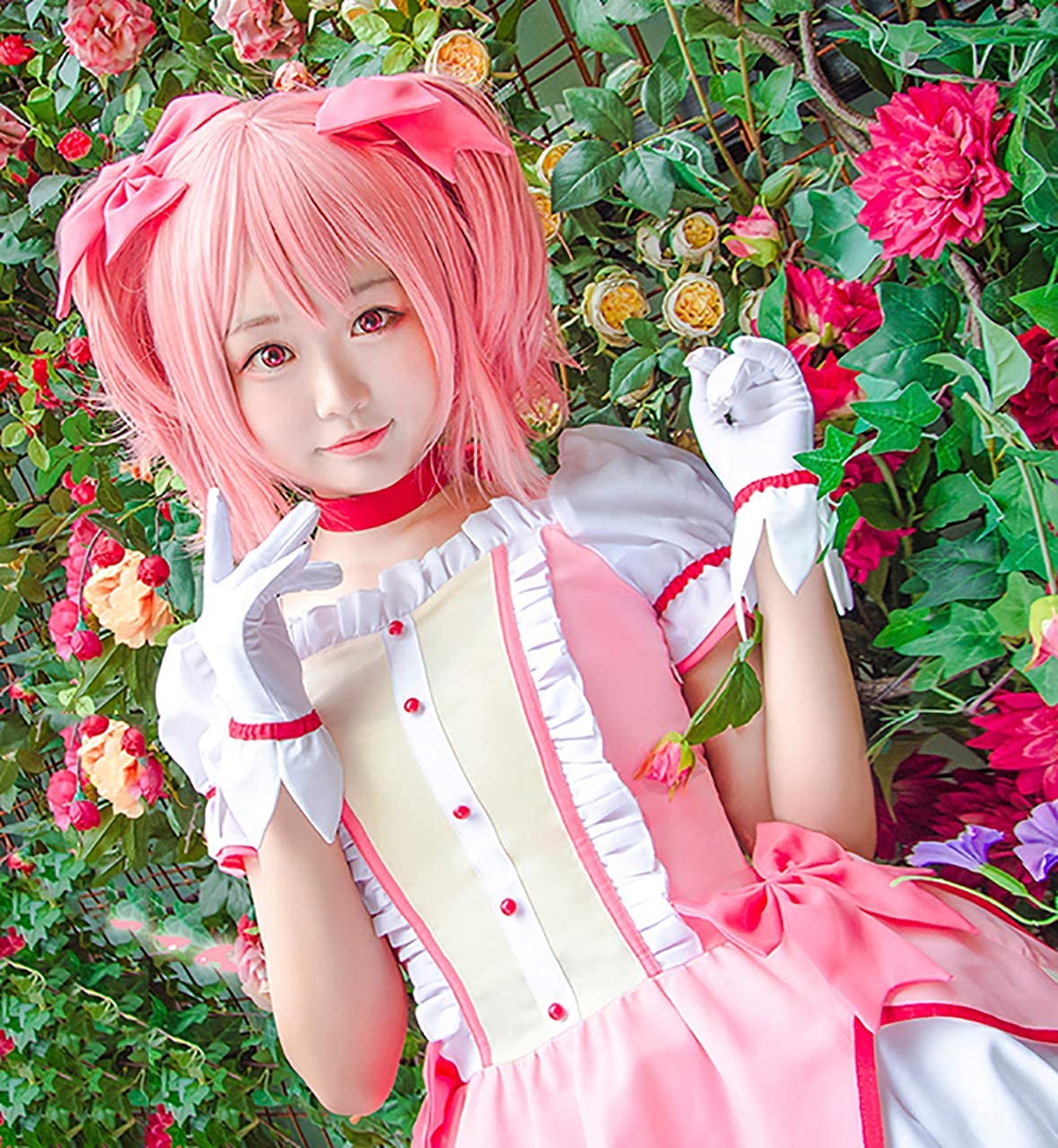 Amazon.co.jp: 漫尚cosplayウィッグ付き 魔法少女まどか☆マギカ 鹿目