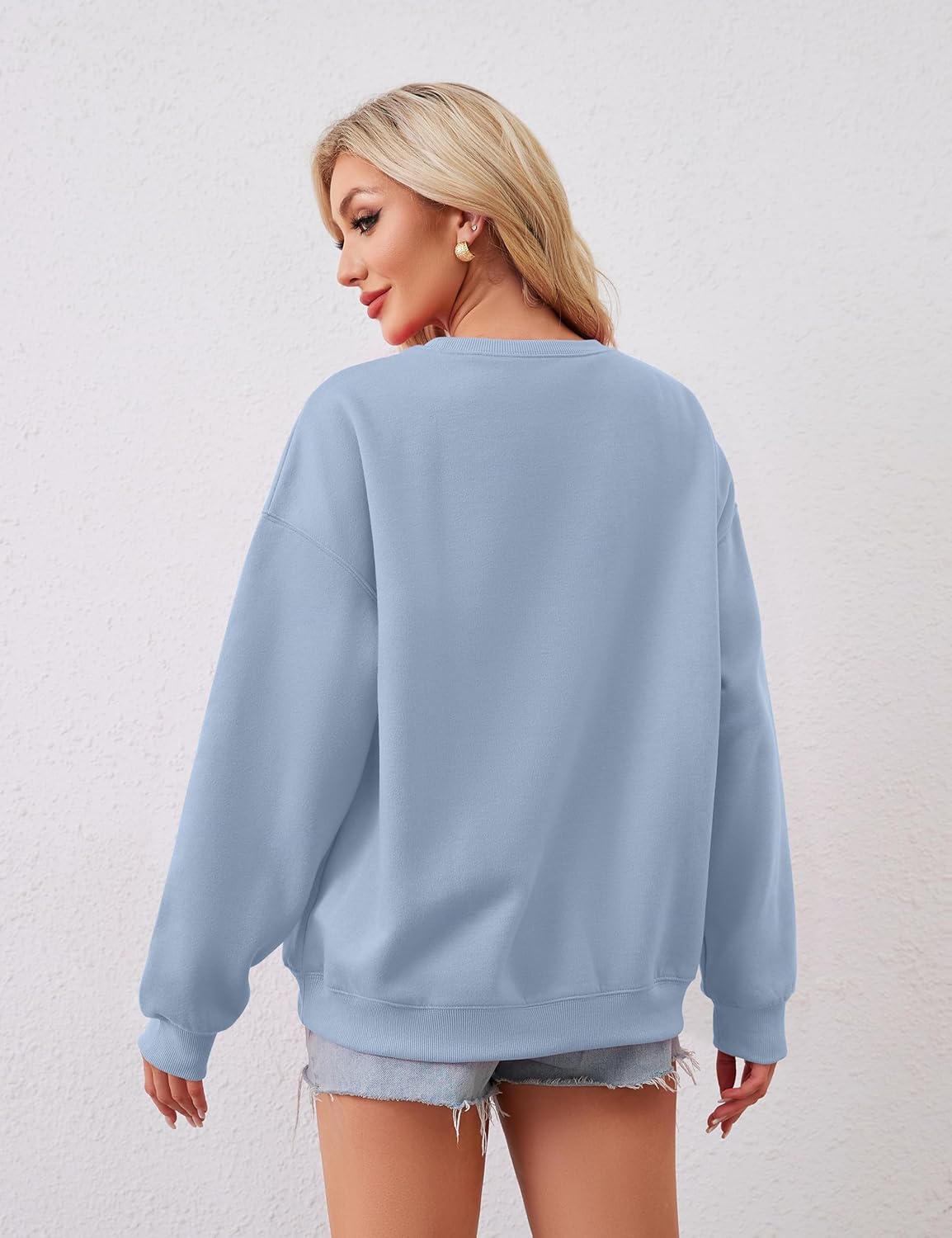 Women Bow Graphic Fleece Sweatshirts Oversized Embroidered Pullover Sweatshirts Crewneck Long Sleeve Going Out Tops - Image 6