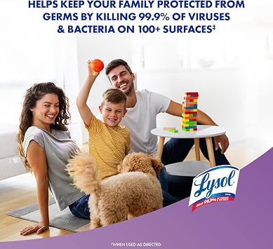 LYSOL Disinfecting Wipes, Multi-Surface Cleaner, Lavender & Cotton Blossom, 80 ct.