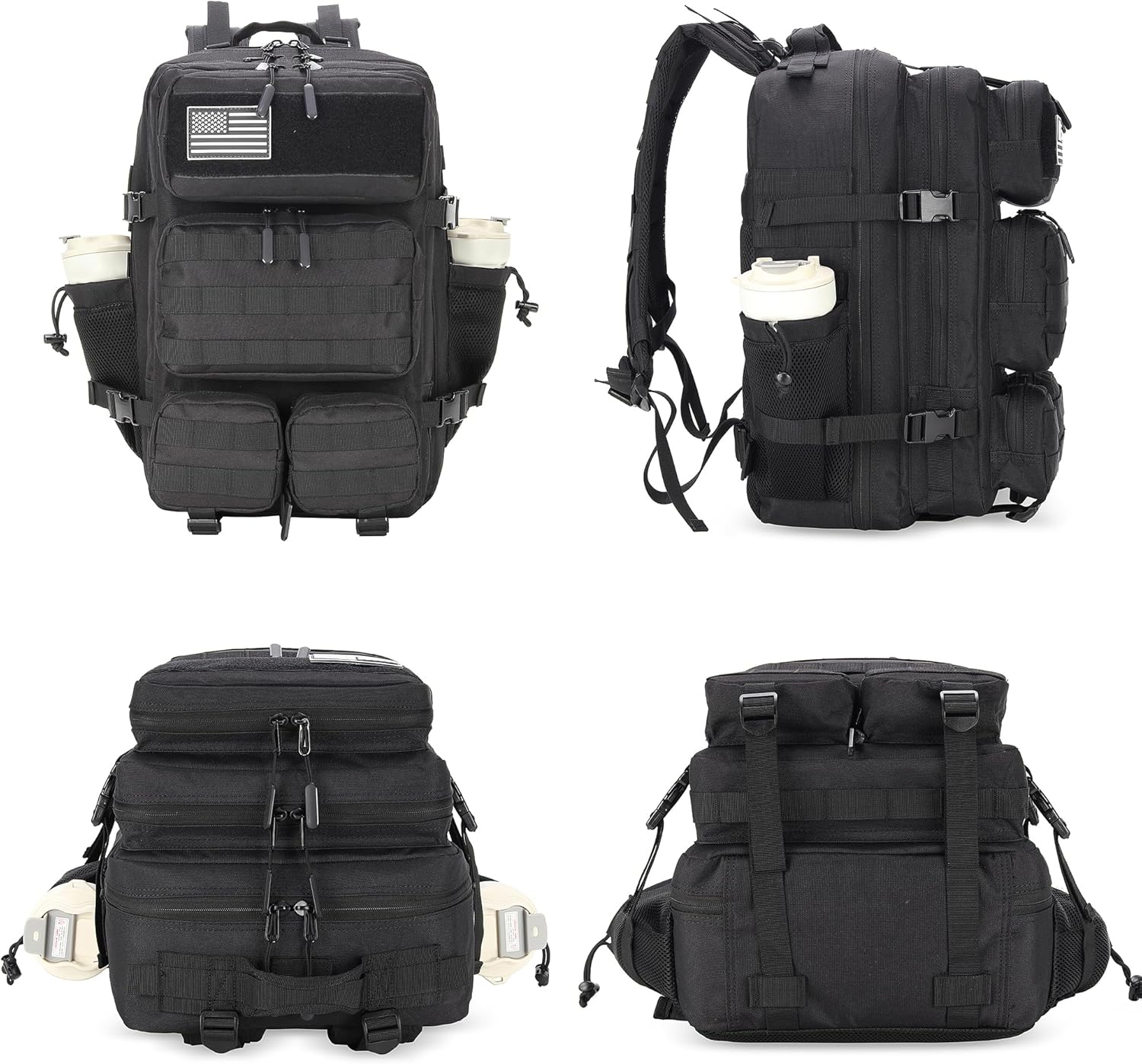 MoonWang 55L Tactical Backpack Heavy Duty Military Rucksack Molle Backpack 3 Day Assault Pack for Work Outdoors - Image 6