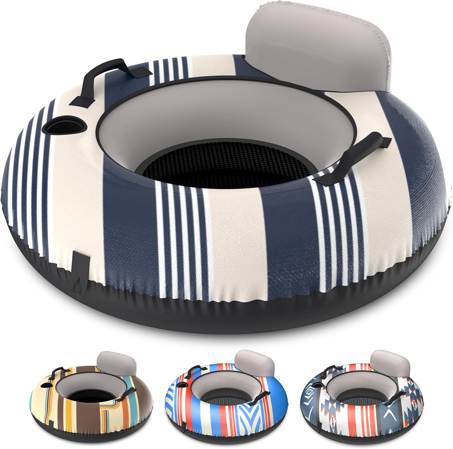 GoSports WOVN River Tube with Premium Canvas Cover - Heavy Duty Float for Rivers, Lakes, & Pools - Lido