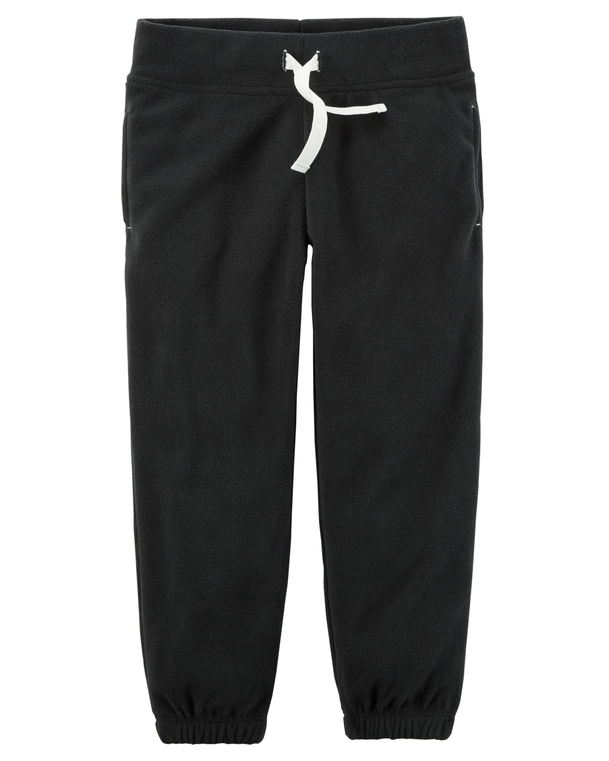 Pantalon de jogging fille molletonné et doux avec taille élastique - 2