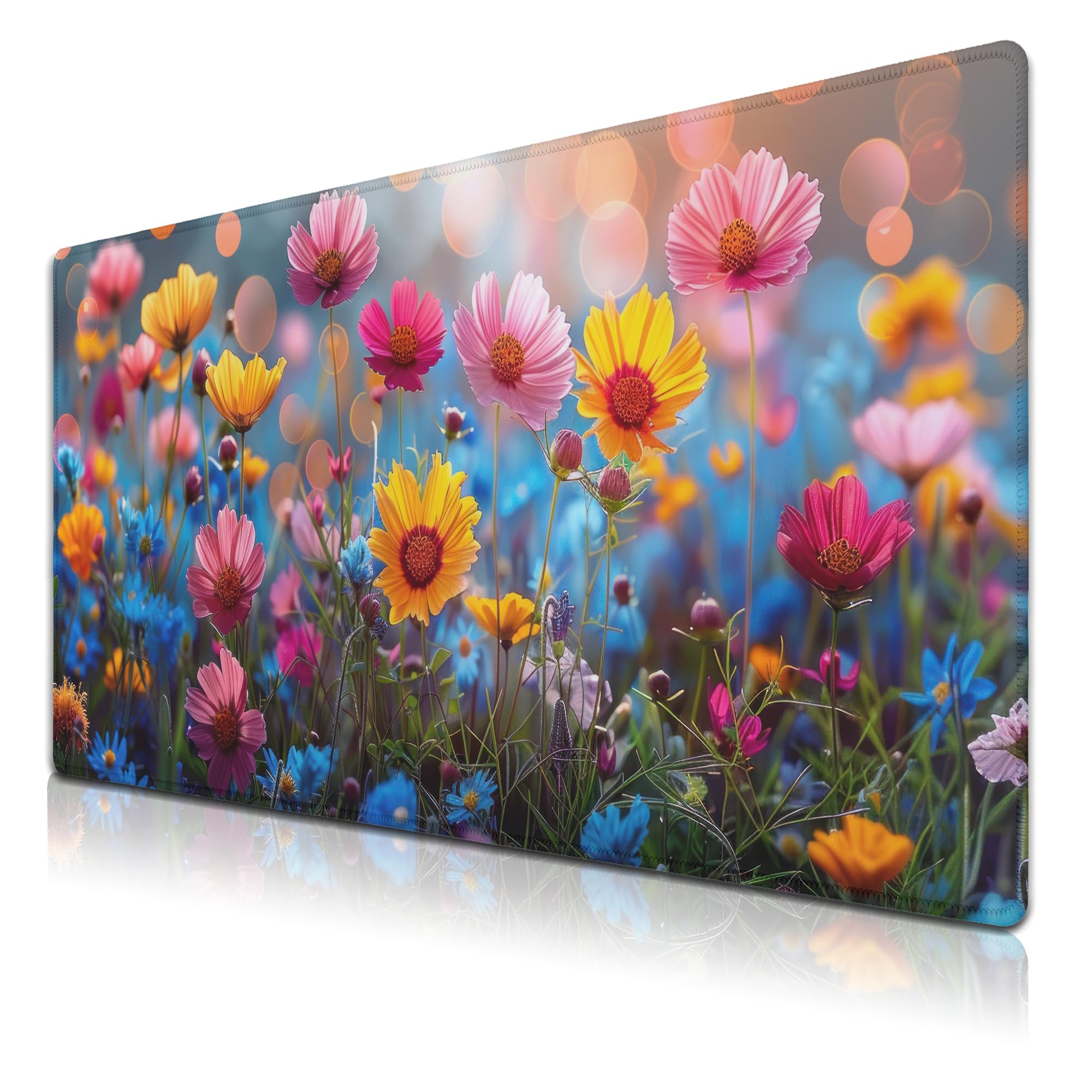 Samgula Gaming Mouse Pad Game Mat, Pc Mouse Pads Large Desk Pads, Computer Desk Pad Waterproof Non-Slip Rubber Base, 35.4" X 15.7" for Work/Game/