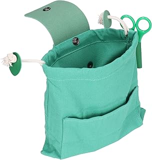 Foraging Bag Oxford Cloth Belt Buckle Design Portable Belt Fruit Picking Pouch Leather Canvas Collapsible Bag Folding Bag Mushroom Bags for Outdoor Camping