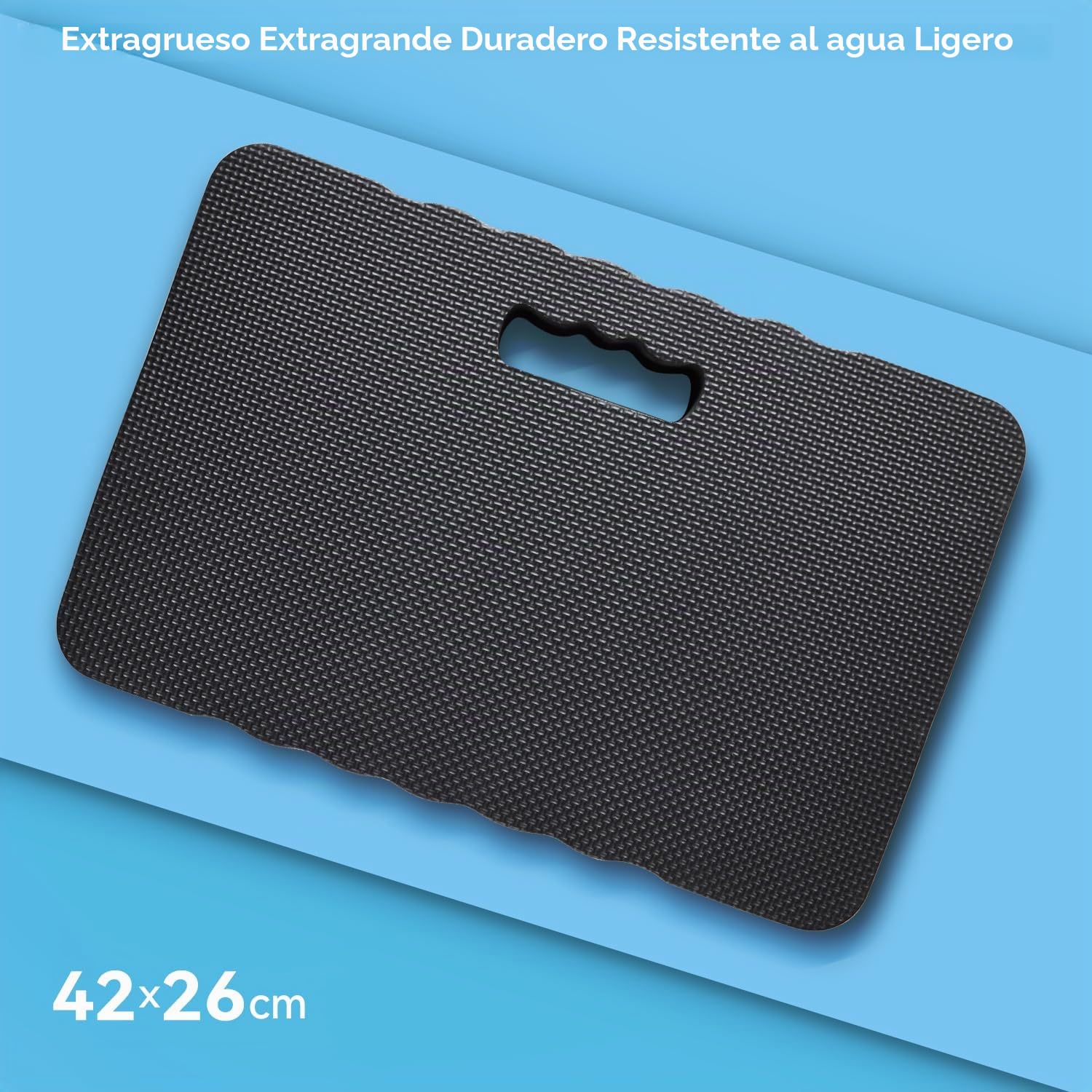 Ohuhu Almohadilla para Rodillas Cojín para Rodillas 2 Piezas para Bañar a tu Bebé, Limpiar el Suelo y Rezar - Colchoneta para Rodilla para Jardín, Hacer Ejercicio y Practicar Yoga, 42 x 26 x 4 cm
