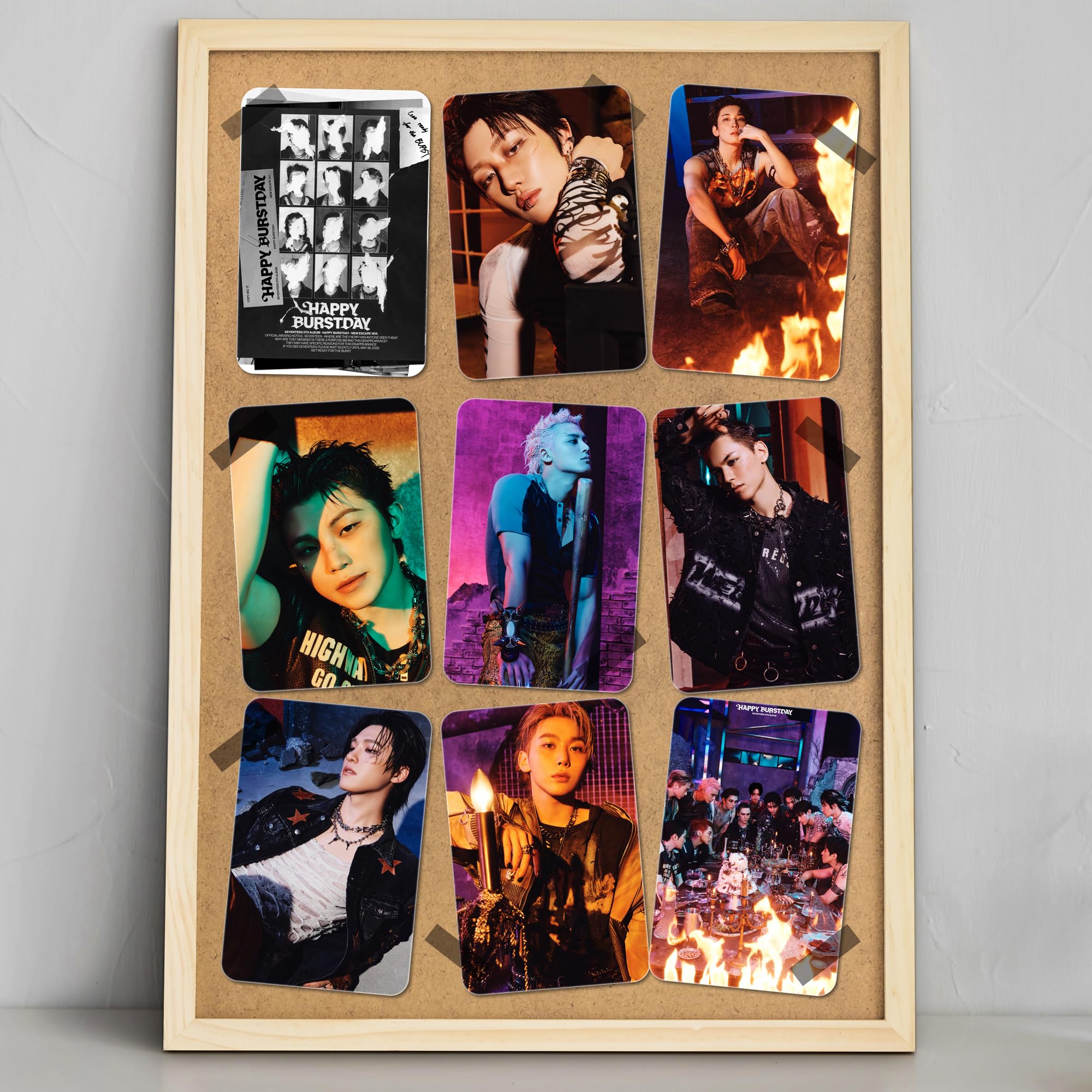 Seventeen "Happy Burstday" Album Glossy Laminated Photocards (Set of 28+4 Freebies) 4