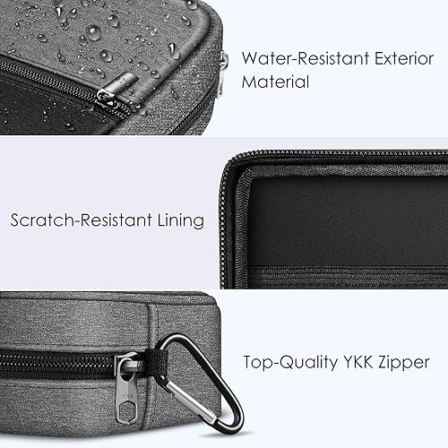 Miniatura 5 de FINPAC Funda de carga para Macbook, pequeña bolsa organizadora electrónica para adaptador de corriente MacBook, bolsa portátil de almacenamiento