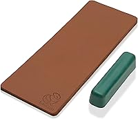 Vista 1 de BeaverCraft Asentador de cuero para afilado de cuchillos LS2P1 - Juego de afilado de cuchillos 3 x 20 cm - Juego de afilado de cuchillos con estropa