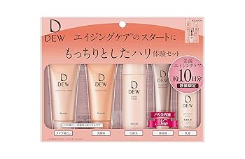 Amazon | DEW トライアルセットb(洗顔、メイク落とし、化粧水