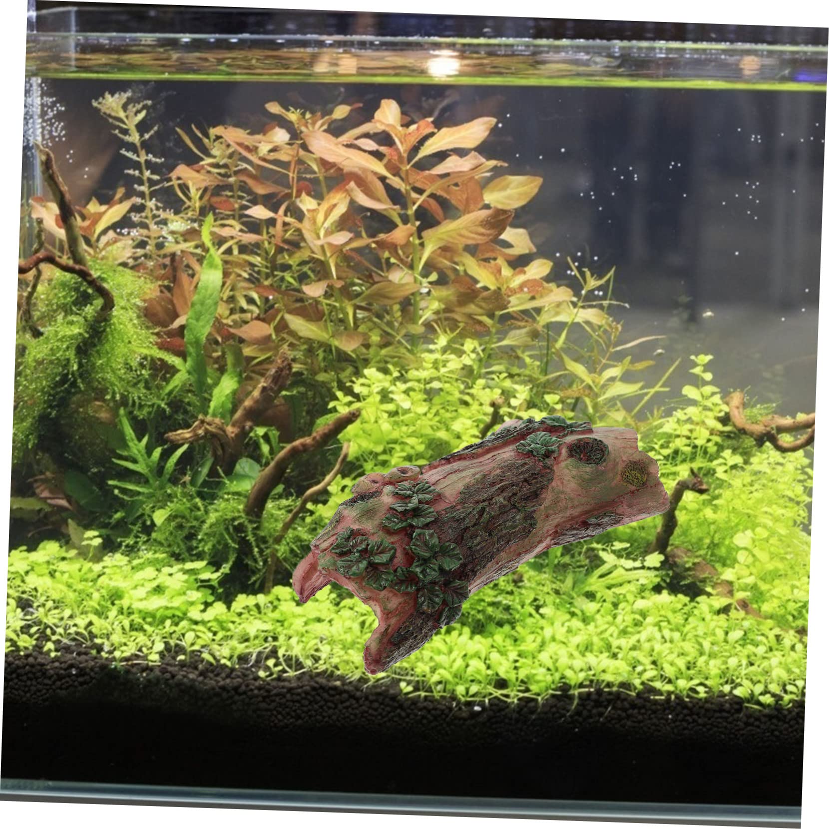 POPETPOP 5 Piezas Hoyo De Escondite De Reptil Esconder Acuario De Roca Se Esconde Piel De Reptil Peceras Casa De Acuario Decorativa Helecho Roca del Acuario Planta Acuario Led Aire Resina