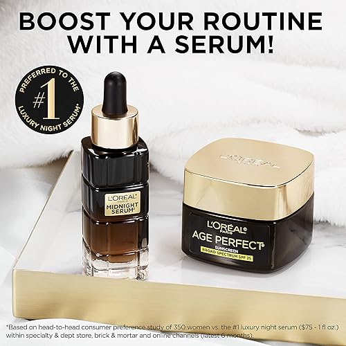 Miniatura 6 de LOreal Paris Age Perfect Cell Renewal Crema hidratante de día antienvejecimiento con protector solar SPF 25 de amplio espectro, antioxidantes y