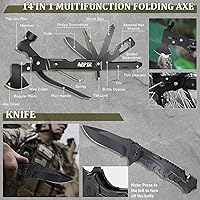 Vista 2 de Regalos para hombres, papá, marido, novio, él, kits de supervivencia, equipo de supervivencia 14 en 1, artículos esenciales para camping