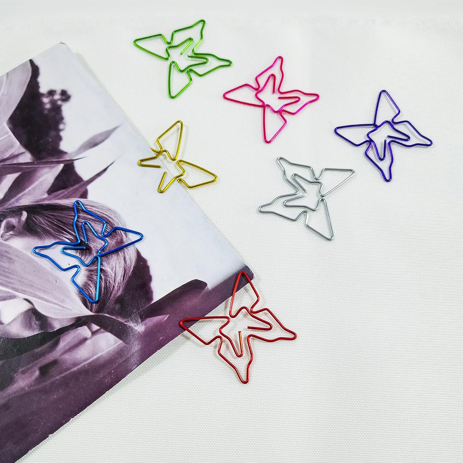 40 clips de papel de mariposa, marcapáginas de mariposa de metal ...