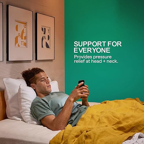 Miniatura 6 de Marlow Almohada de cama  Espuma viscoelástica con gel refrescante infundido y firmeza ajustable  1 almohada King