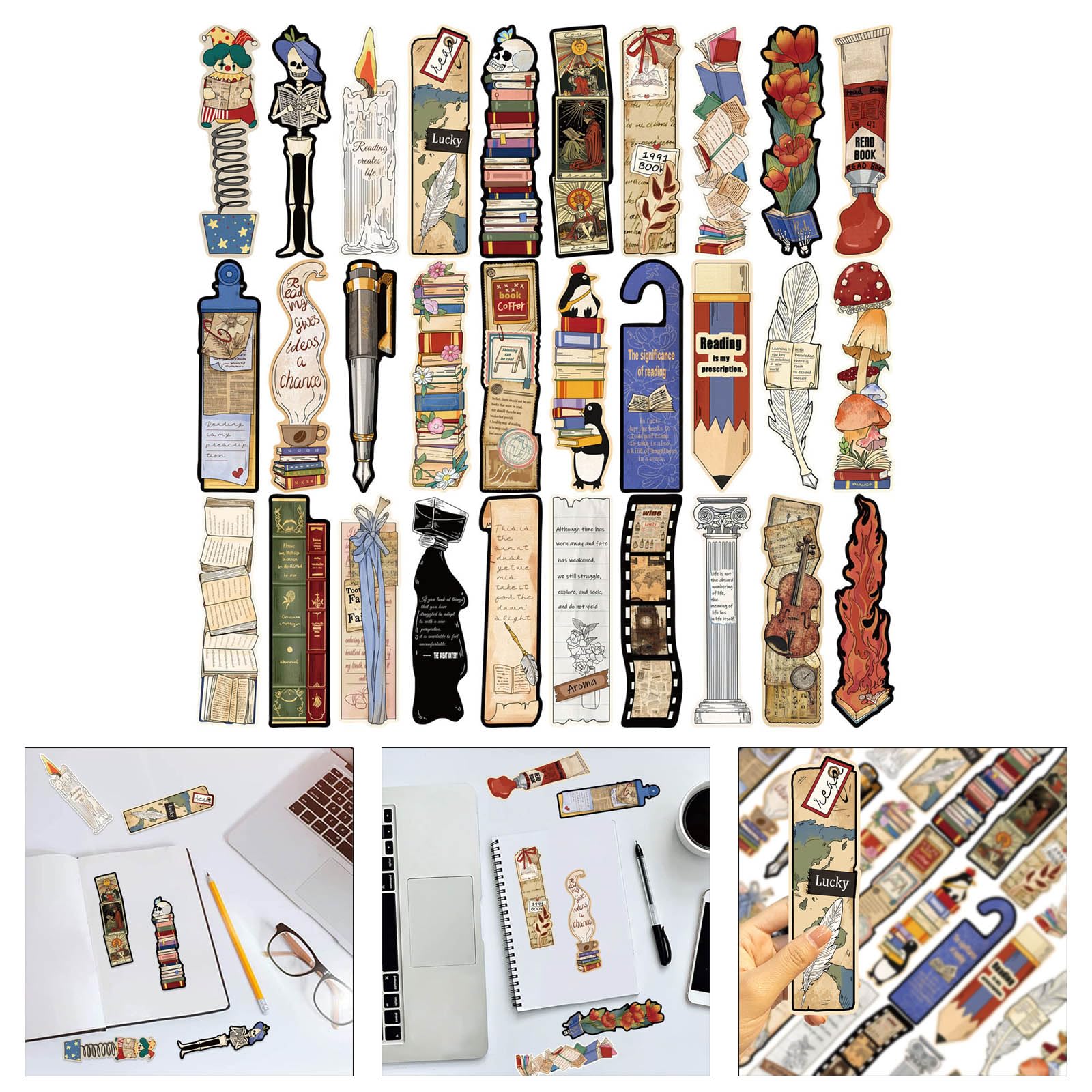Read Bookmark Design Reading Bookmarks 30 Vintage - Unique Shape Designs For Book Lovers And ...