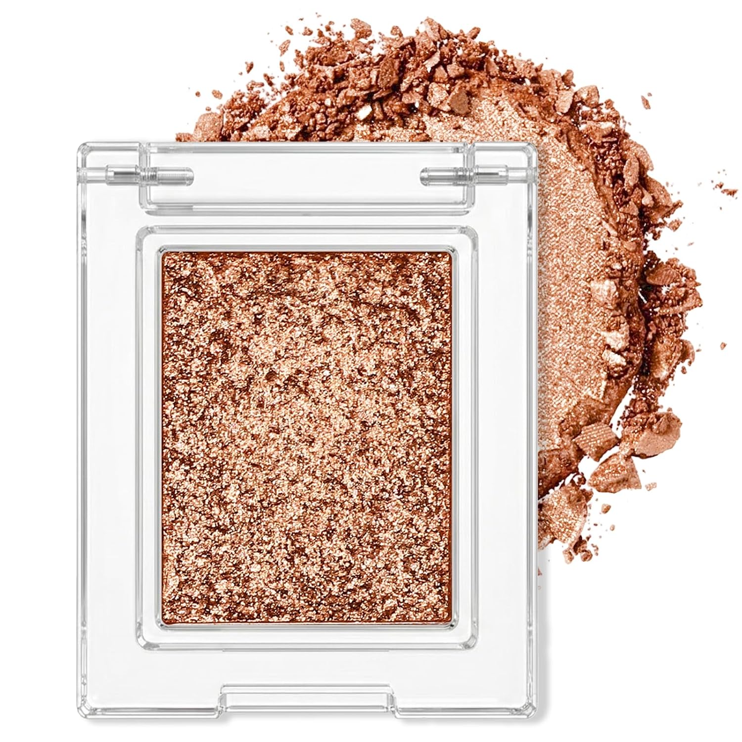 Erinde Bronze Gold Brown Glitter Eye Shadow Palette Makeup, Shimmer Eyeshadow Palette, High Pigment Mini Monochrome Eyeshadow, Cream Sombras de Ojos