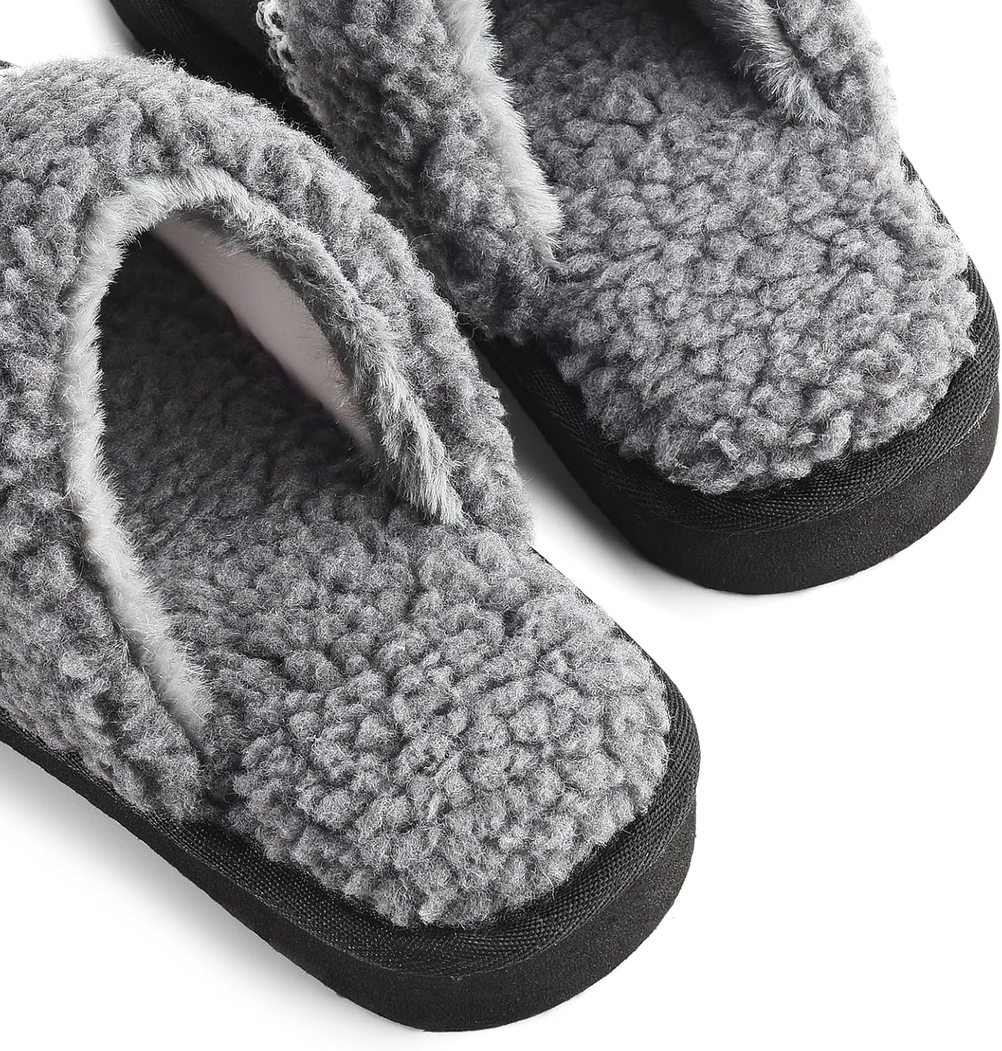 Slippers for Women Indoor Outdoor Ladies Memory Foam Slip On Anti-Skid Fluffy Fuzzy House Shoes Home Bedroom - Image 5