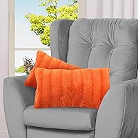 Vista 27 de Cheer Collection Almohadas Decorativas de Piel Sintética - Almohadas Decorativas para Sofá, Almohadas Decorativas para Cama, Almohadas de Acento