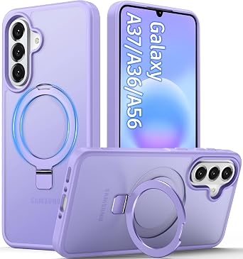 Oterkin Magnetic Case for Galaxy A37/A36/A56 5G with Stand, Light Purple