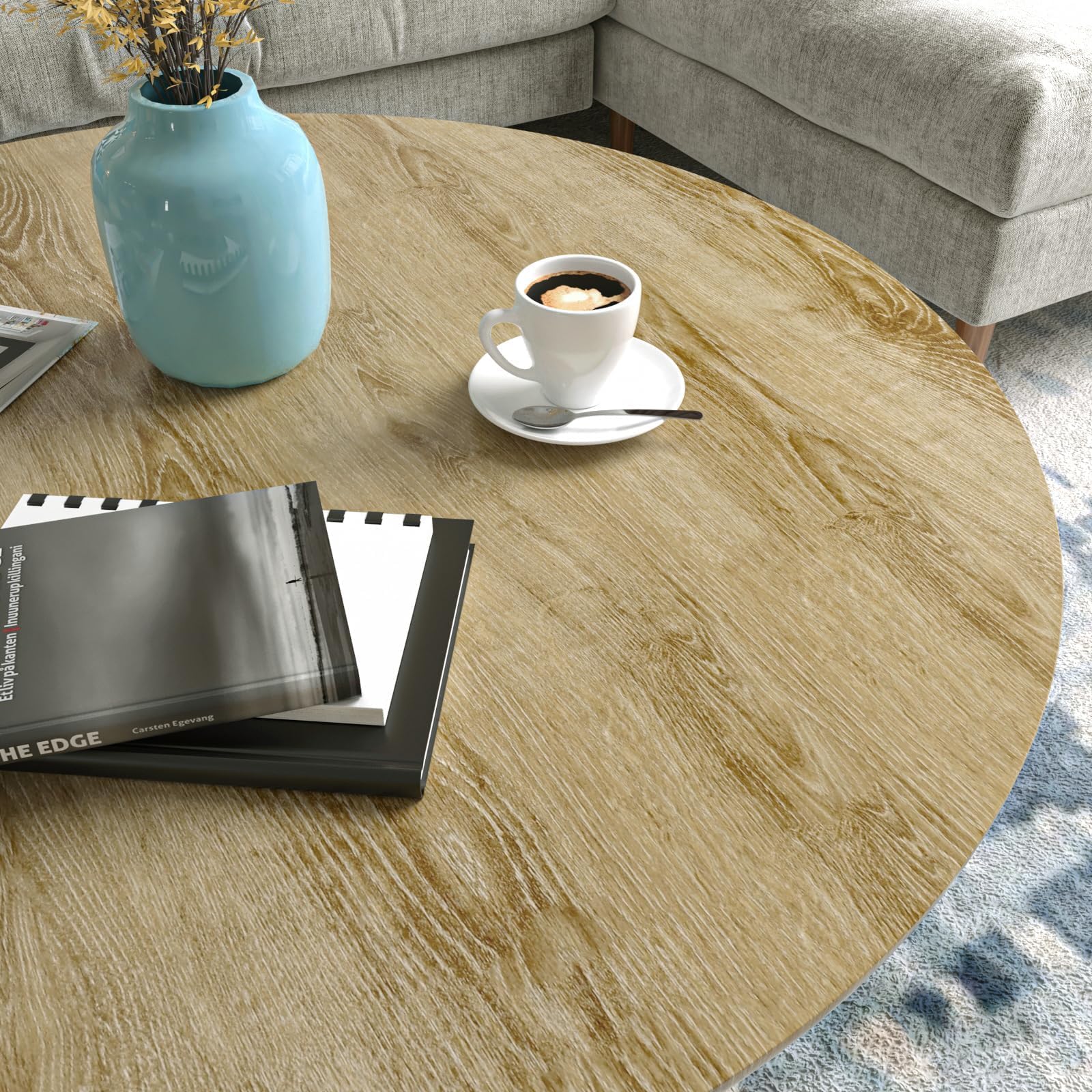 Stickyart Vinilo Adhesivo Muebles Efecto Madera Marrón 60cmX800cm Vinilo Adhesivo Muebles Vinilo Adhesivo Cocina Papel Pintado Pared Autoadhesivo Madera Impermeable Decoración de Paredes en Baño