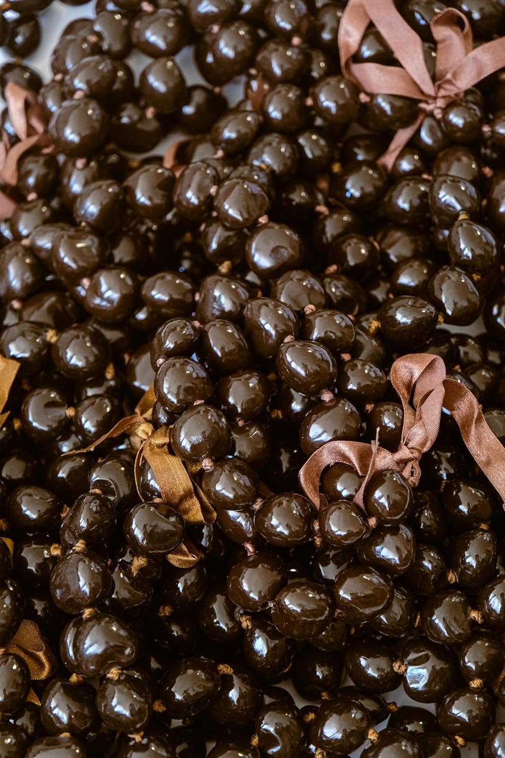 Brown Kukui Lei multiple 3pack, 6pack, 10pack