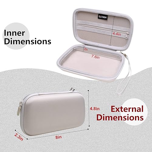 Miniatura 2 de LTGEM EVA Hard Case for Razer Kishi V2 Mobile Gaming Controller - Travel Protective Carrying Storage Bag (White)