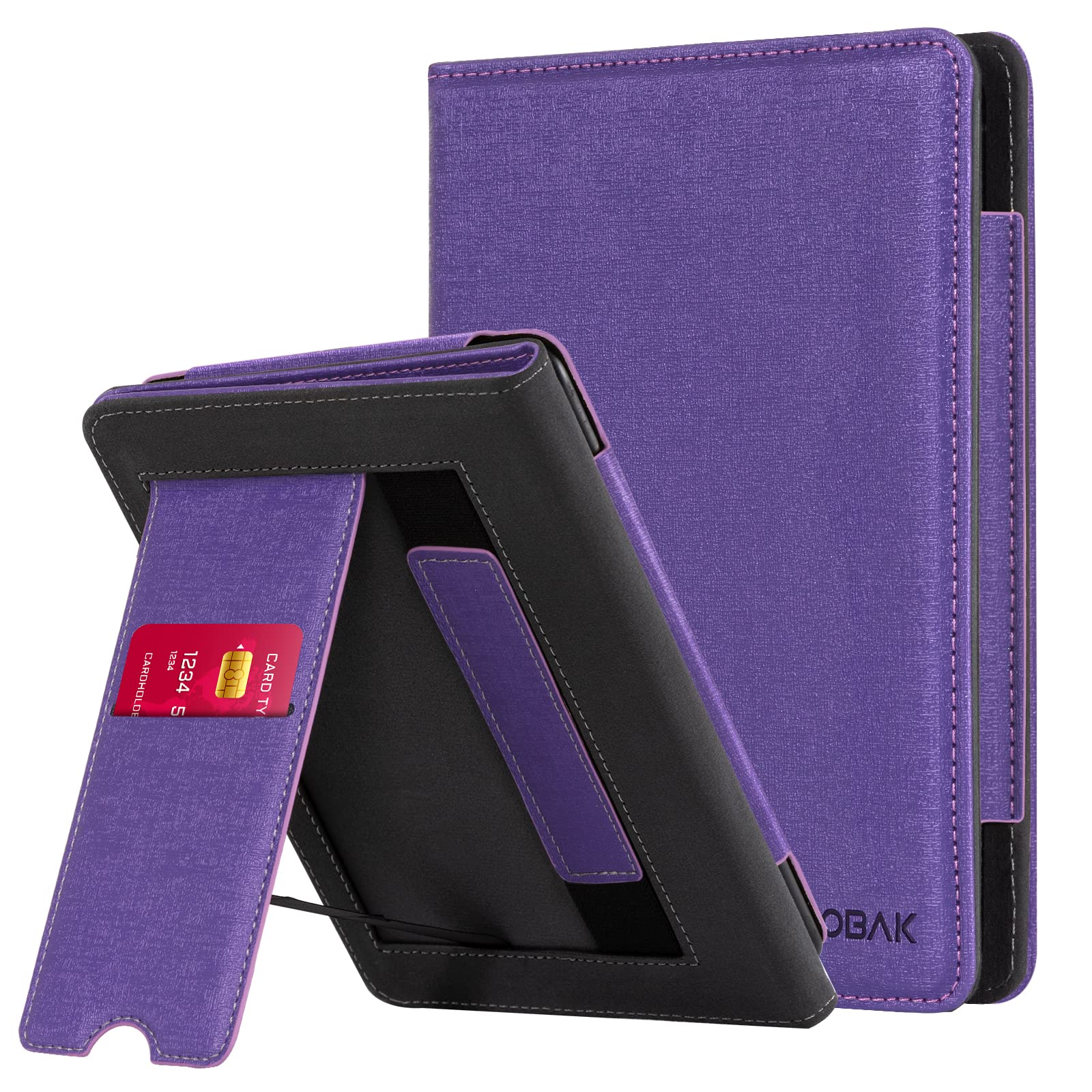 Photo 1 of CoBak Case with Stand for Kindle Paperwhite -with Auto Sleep Wake, Card Slot, Hand Strap Feature - Fits Kindle Paperwhite 11th Generation 6.8" Signature Edition 2021 Released