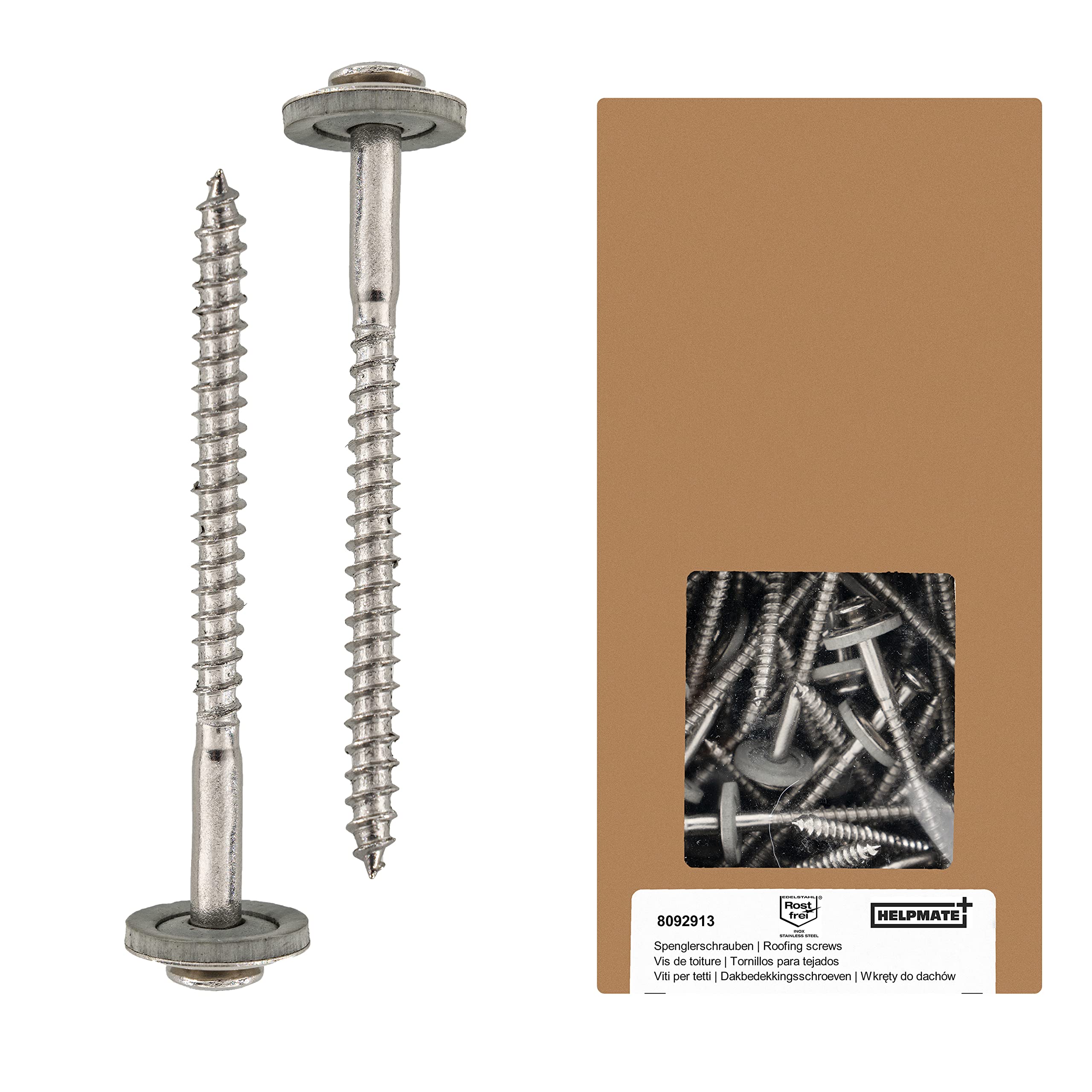 Vis spenglerschrauben 4,5 x 65 mm pour stopper les fuites de toiture et la rouille extérieure