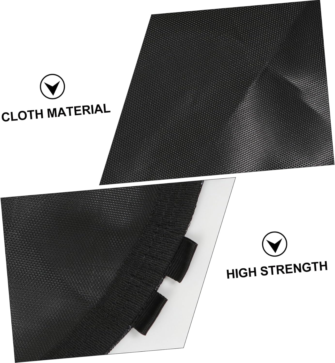 BESPORTBLE 1pc Black Trampoline Replacement Jumping Mat Heavy Duty Material for Round Trampolines Diameter Fading-Resistant Easy to Use Outdoor Fun
