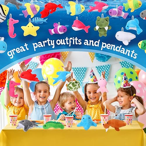 Miniatura 2 de Deekin Paquete de 100 mini animales de peluche a granel, juguetes de animales de peluche pequeños, juego de llaveros de animales de peluche, premios