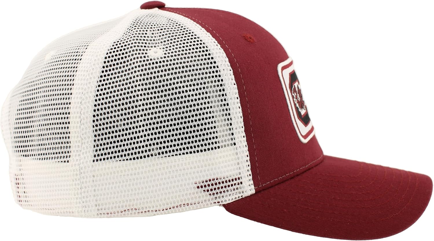 ZHATS NCAA Unisex-Adult NCAA Officially Licensed Snapback Hat Big Rig Patch White Team Color Defer