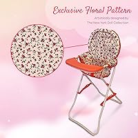 Vista 4 de Silla alta plegable para muñeca de bebé, accesorios para muñecas, muñecas y accesorios para silla alta para muñecas de 18 pulgadas, juego